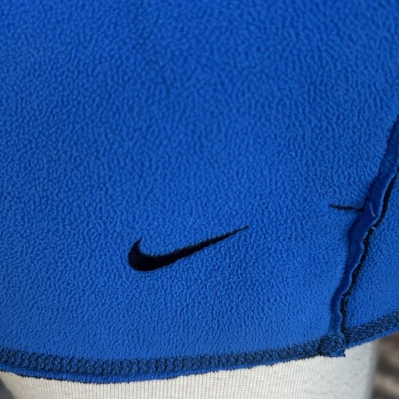 Nike Reversible Fleece Full Zip Athletic Fleece Jacket Blue Black Size Medium - Picture 11 of 13